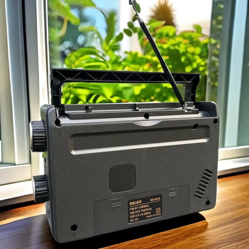 Portable Full Band Radio High Sensitivity FM AM SW Radios Receiver Built-in Speaker Retractable Antenna Support 3.5mm Headphones