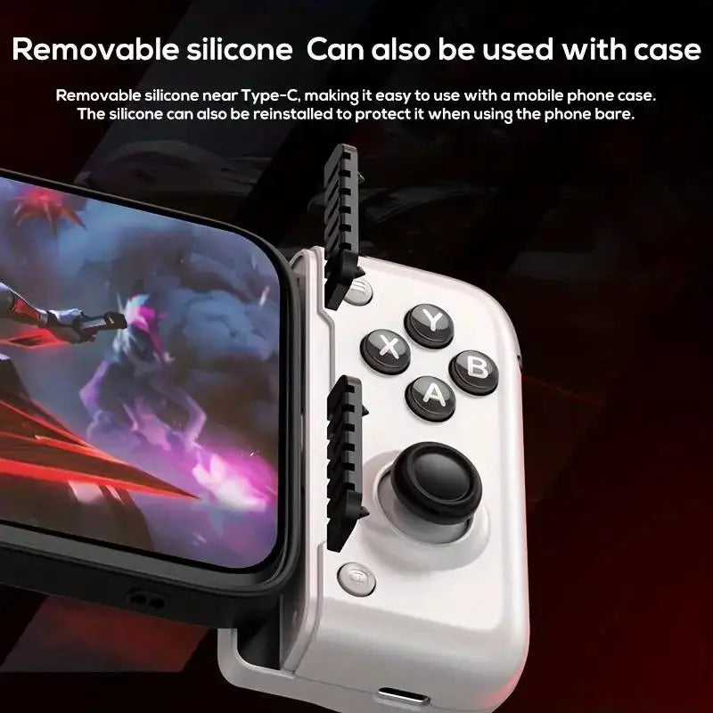 Wireless USB-C mobile gaming controller with Hall effect stick/Hall trigger insert gamepad