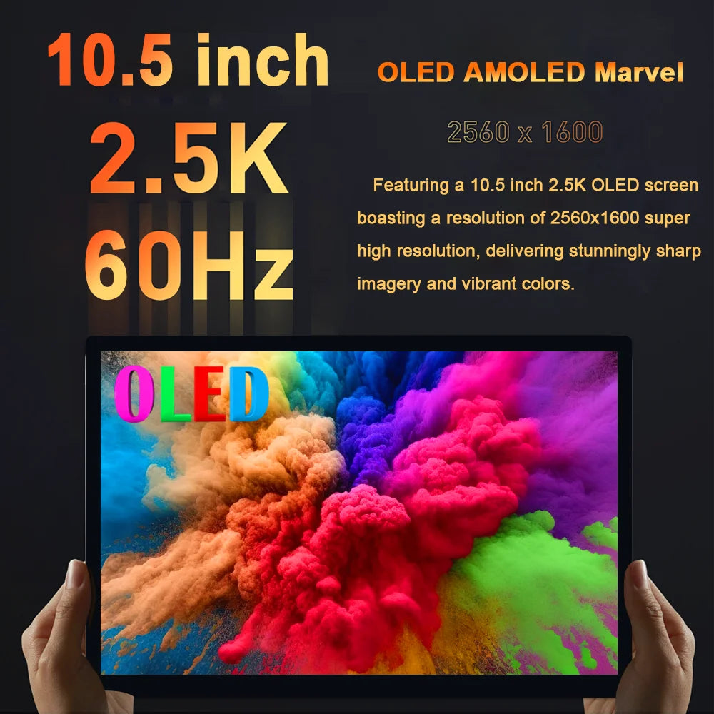Amoled Display 10.5 Inch OLED Touchscreen 2K 2560x1660 16:10 IPS AM-OLED 60Hz Laptops Raspberry Pi Panel
