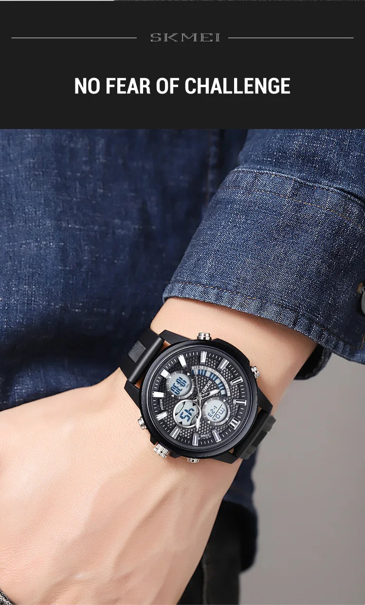 SKMEI Man Electronics Digital Wristwatches For Men Back Light Sport Watch 5Bar Waterproof Chrono Alarm Date Clock Reloj Hombre