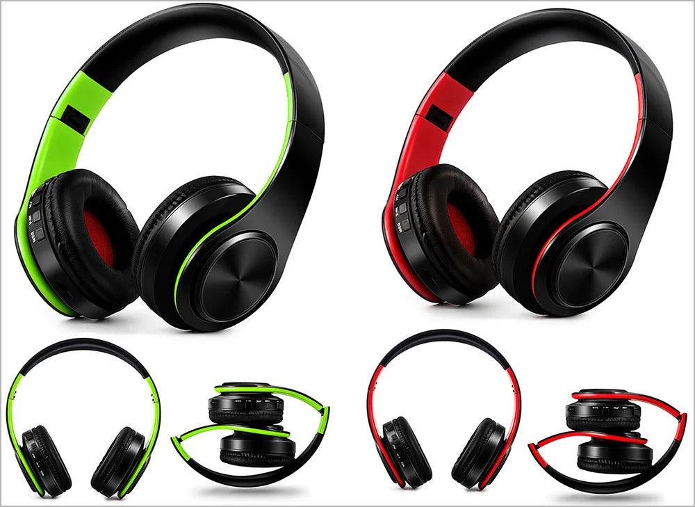 2026 Wireless Bluetooth Stereo Headset Upgrading Sports Overhead Earphone with Mic for Smart Phone TV PC Tablet - Music