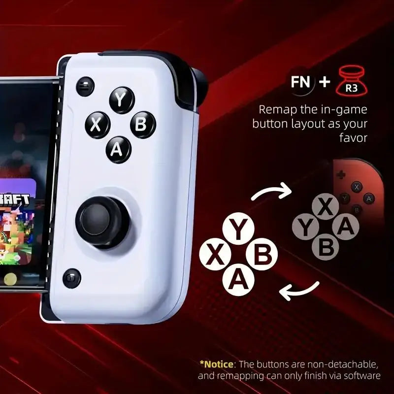 Wireless USB-C mobile gaming controller with Hall effect stick/Hall trigger insert gamepad