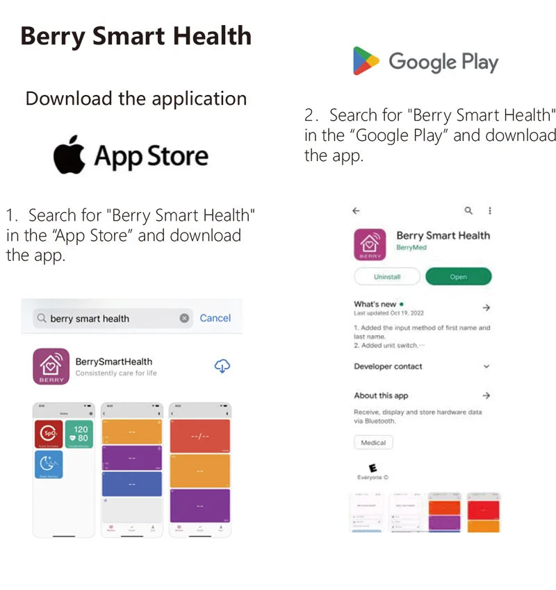 Digital Fingertip Pulse Oximeter & Blood Pressure Monitor 2 in 1 with Bluetooth Household Fingertip OximetroPressure Meter OLED