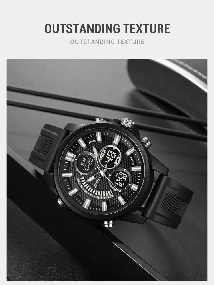 SKMEI Man Electronics Digital Wristwatches For Men Back Light Sport Watch 5Bar Waterproof Chrono Alarm Date Clock Reloj Hombre