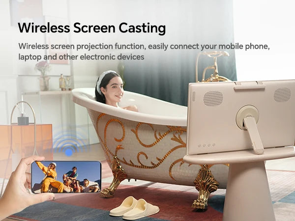 KTC 25 Inch MegPad Portable TV Touchscreen Monitor 1080p, Android 14 Google EDLA Certification with Camera