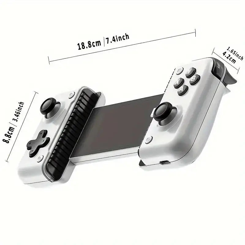 Wireless USB-C mobile gaming controller with Hall effect stick/Hall trigger insert gamepad