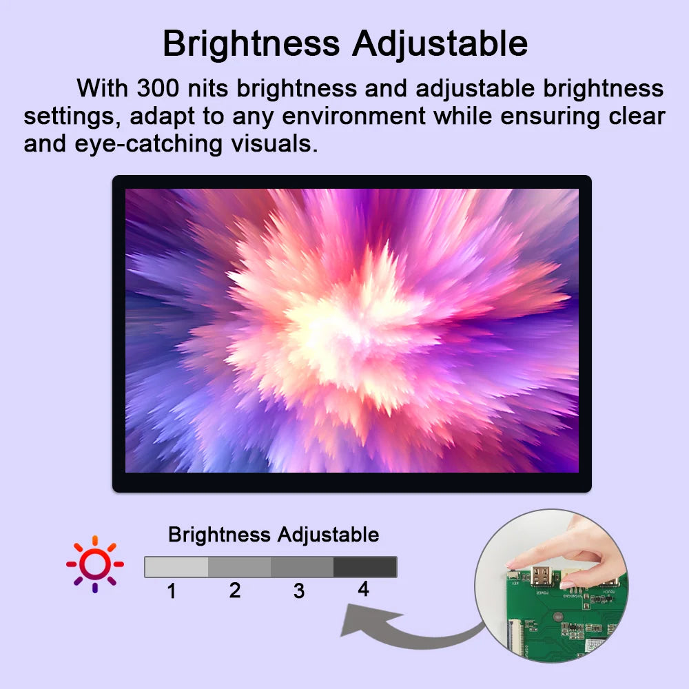 Amoled Display 10.5 Inch OLED Touchscreen 2K 2560x1660 16:10 IPS AM-OLED 60Hz Laptops Raspberry Pi Panel