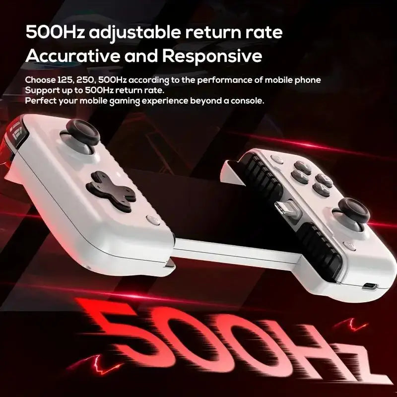 Wireless USB-C mobile gaming controller with Hall effect stick/Hall trigger insert gamepad