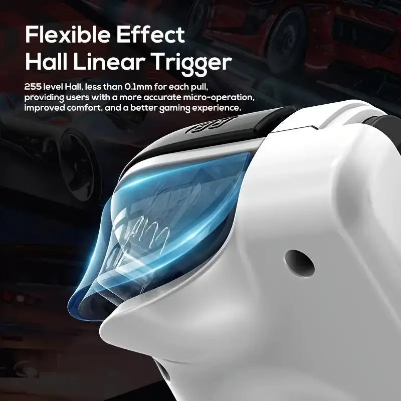 Wireless USB-C mobile gaming controller with Hall effect stick/Hall trigger insert gamepad